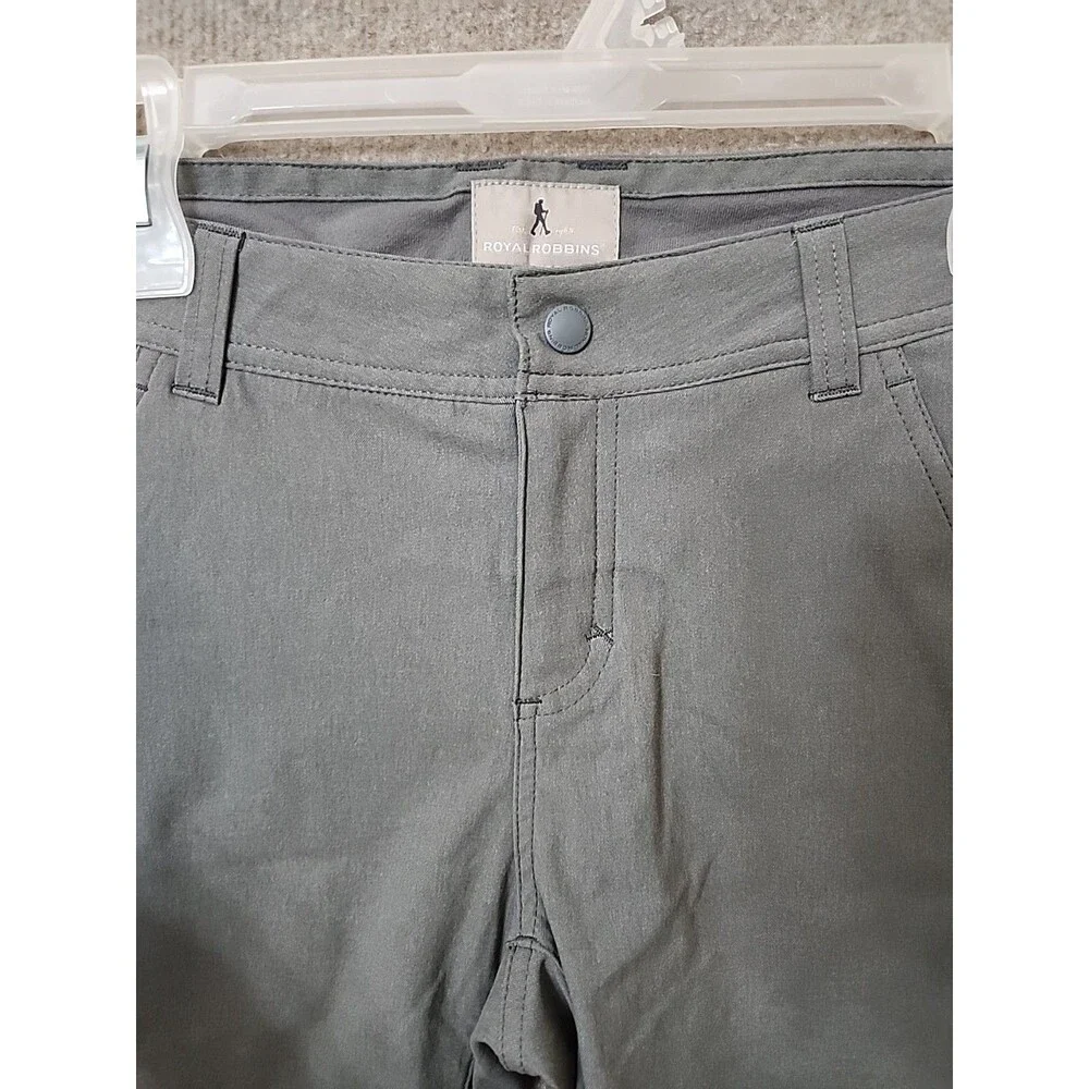 Royal Robbins Alpine Road Shorts Womens 4 Pewter Gray Hiking Stretch NEW - Picture 4 of 10